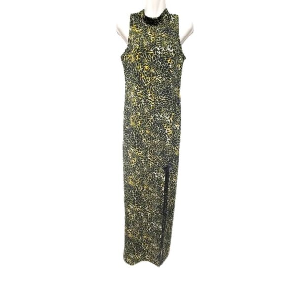 Dresses & Skirts - Women's Animal Print Maxi Sleeveless Long Dress Party Gown- XS/S